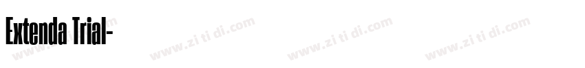 Extenda Trial字体转换